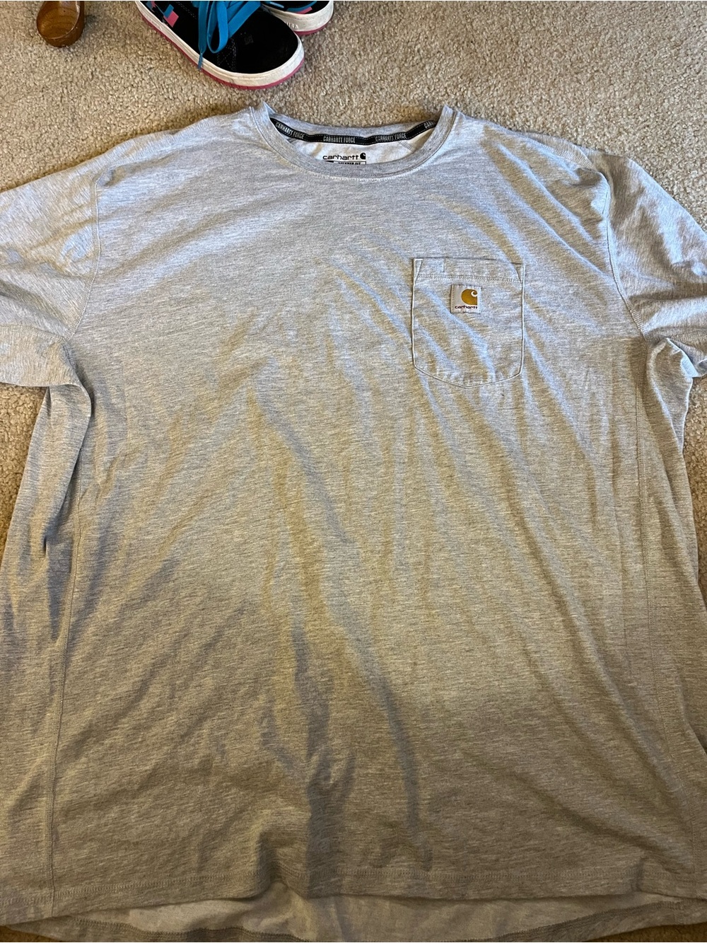 Carhartt Light Gray short-Sleeve Pocket Tee